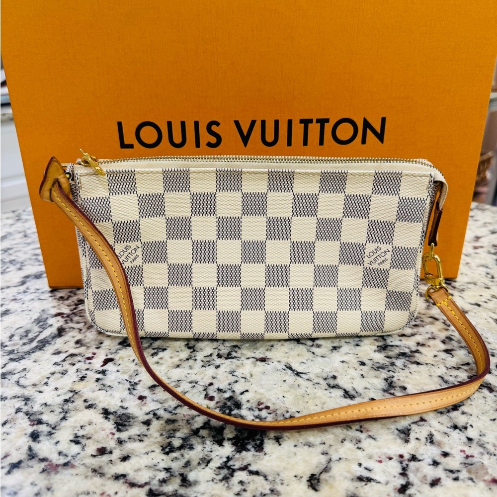 Louis Vuitton Pochette Accessories in Damier Azur